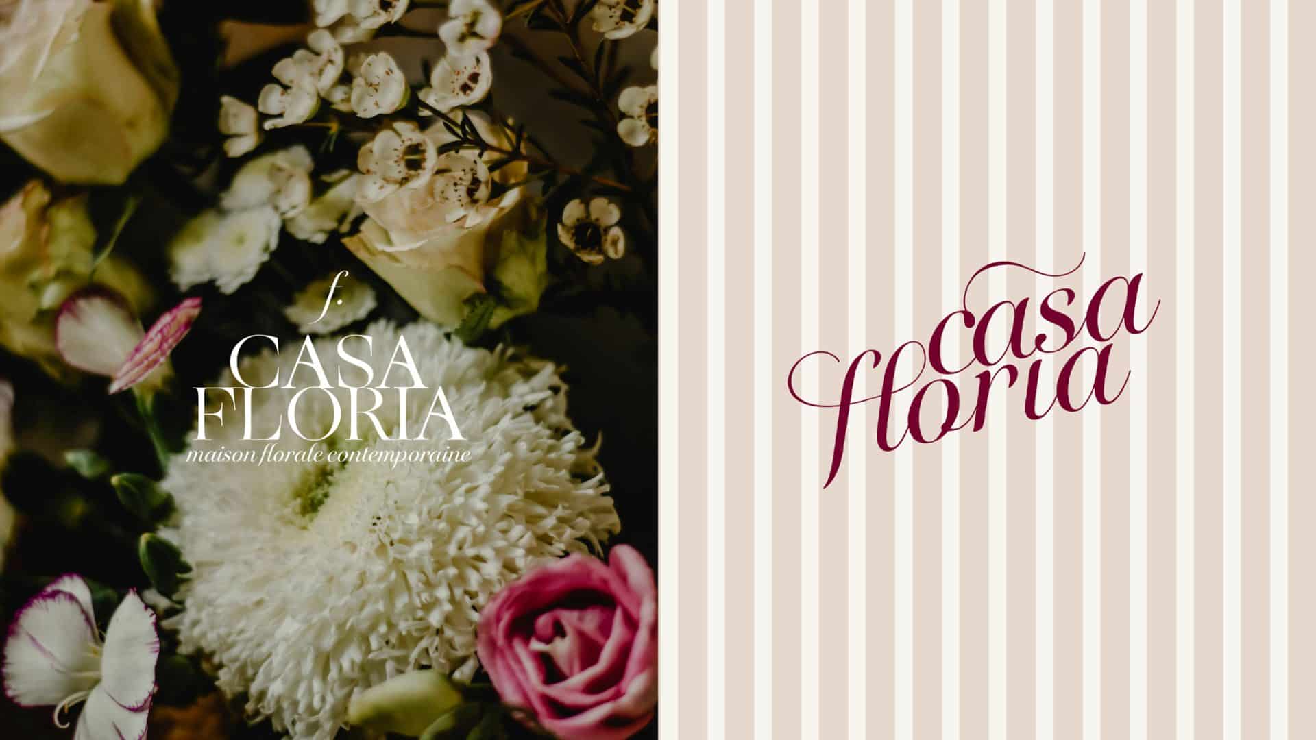 Projet Casa Floria – identité visuelle fleuriste contemporaine - Rhoedaé Studio