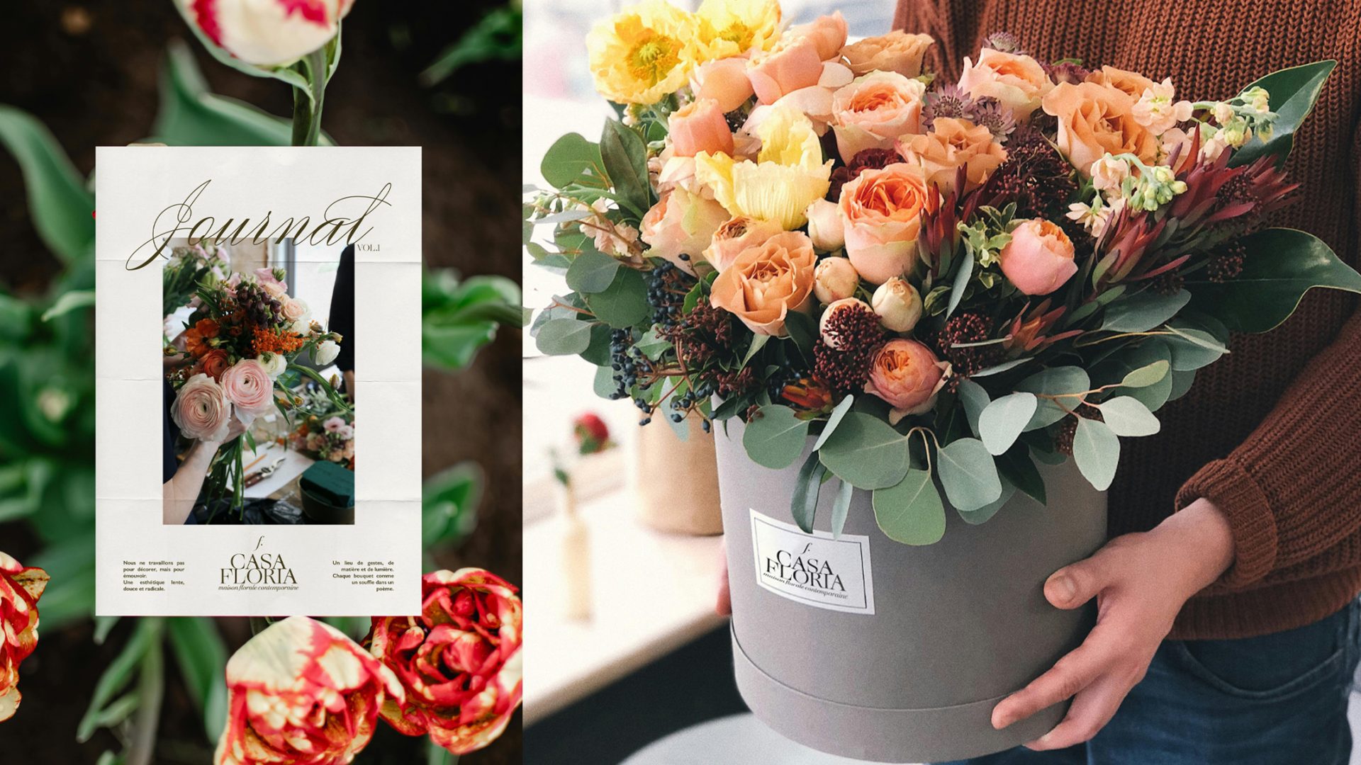 Projet Casa Floria – identité visuelle fleuriste contemporaine