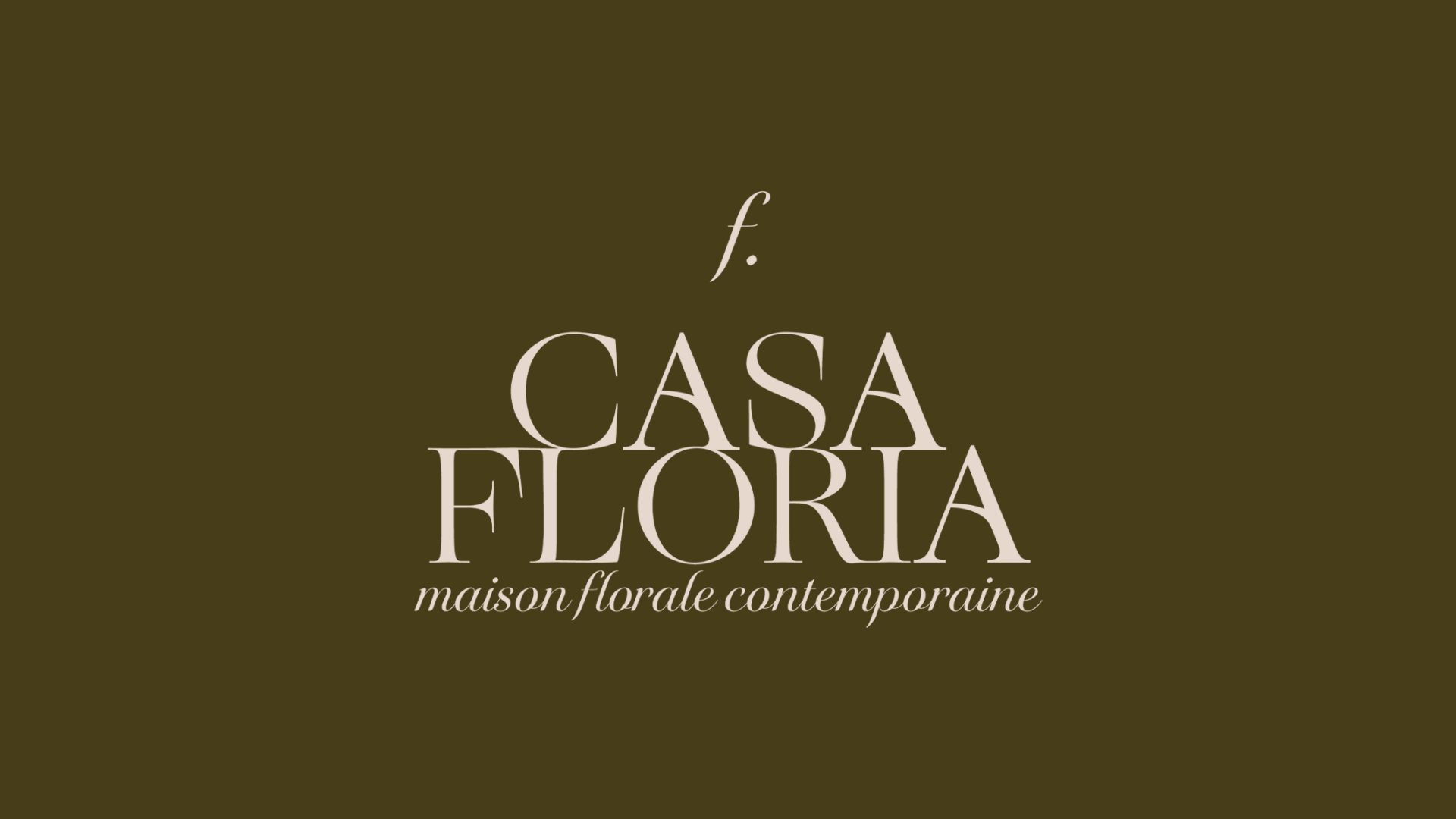 Projet Casa Floria – identité visuelle fleuriste contemporaine - Rhoedaé Studio