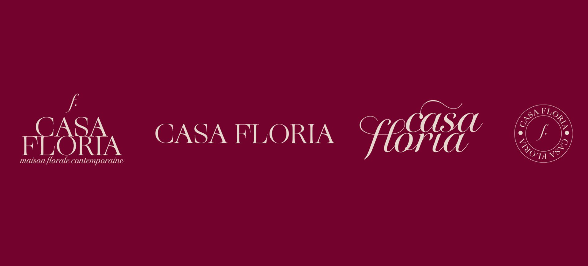 Projet Casa Floria – identité visuelle fleuriste contemporaine