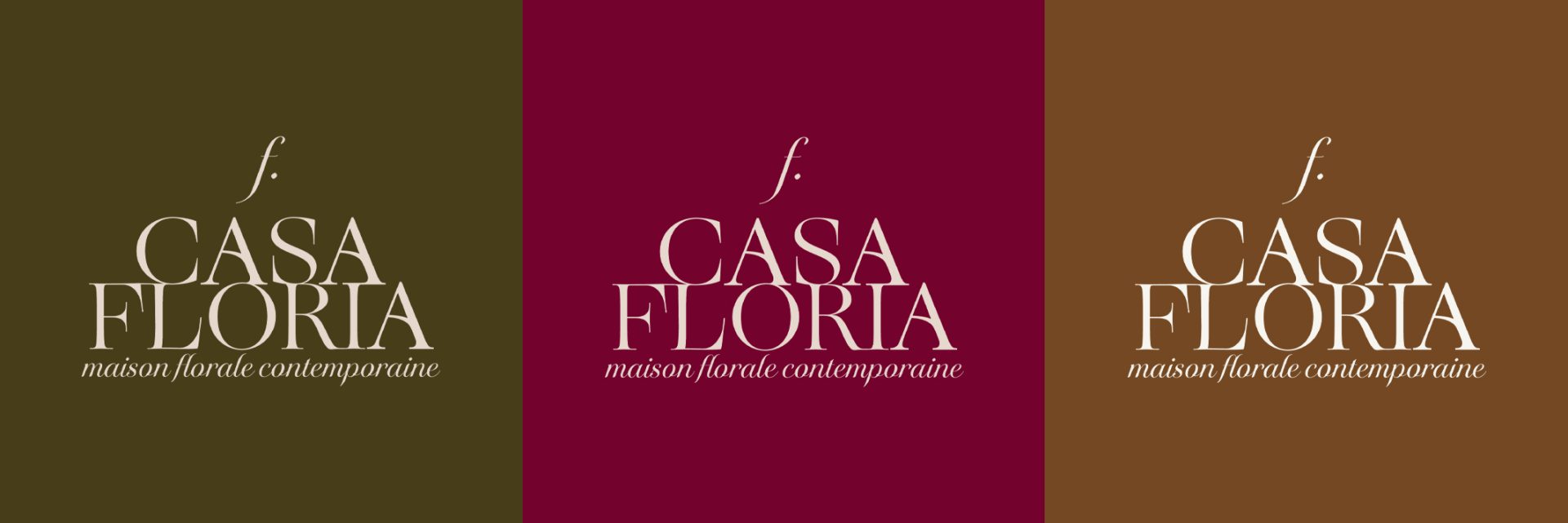 Projet Casa Floria – identité visuelle fleuriste contemporaine