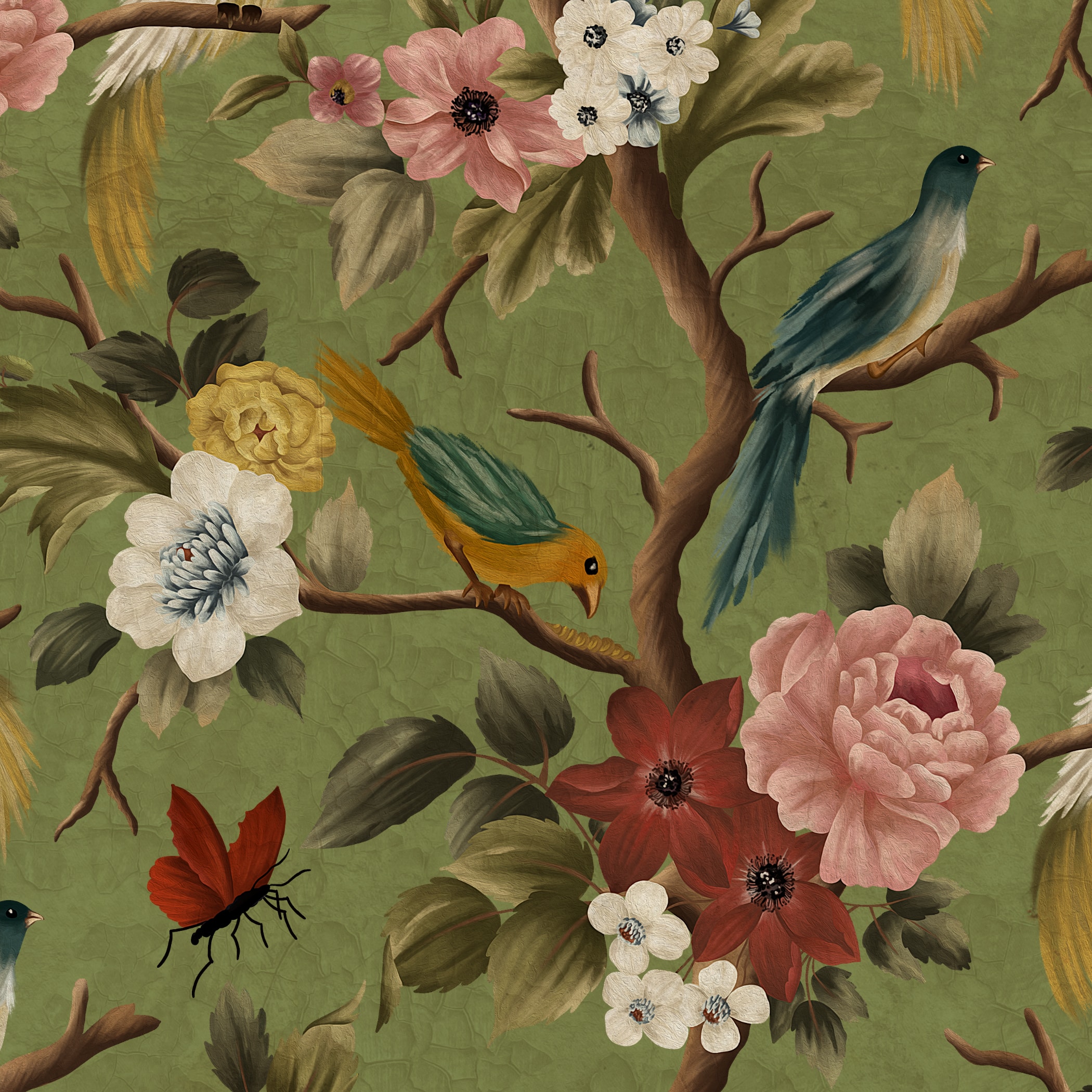 Motif illustré – design textile et papeterie – Rhoedaé