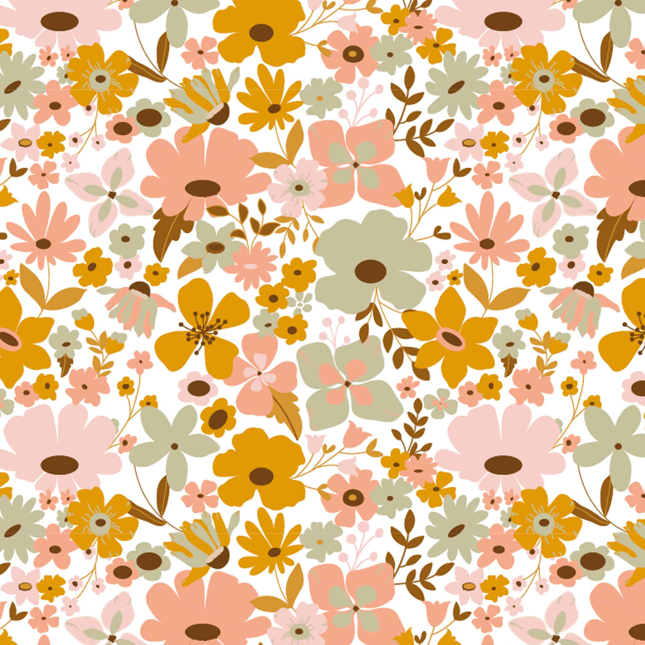 Motif illustré – design textile et papeterie – Rhoedaé