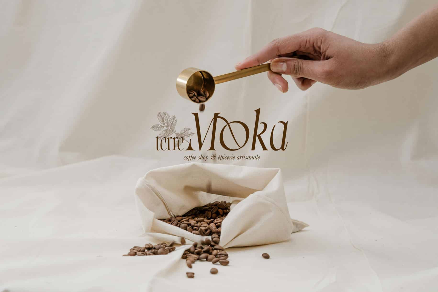 identité visuelle coffee shop terre moka - rhoedaé