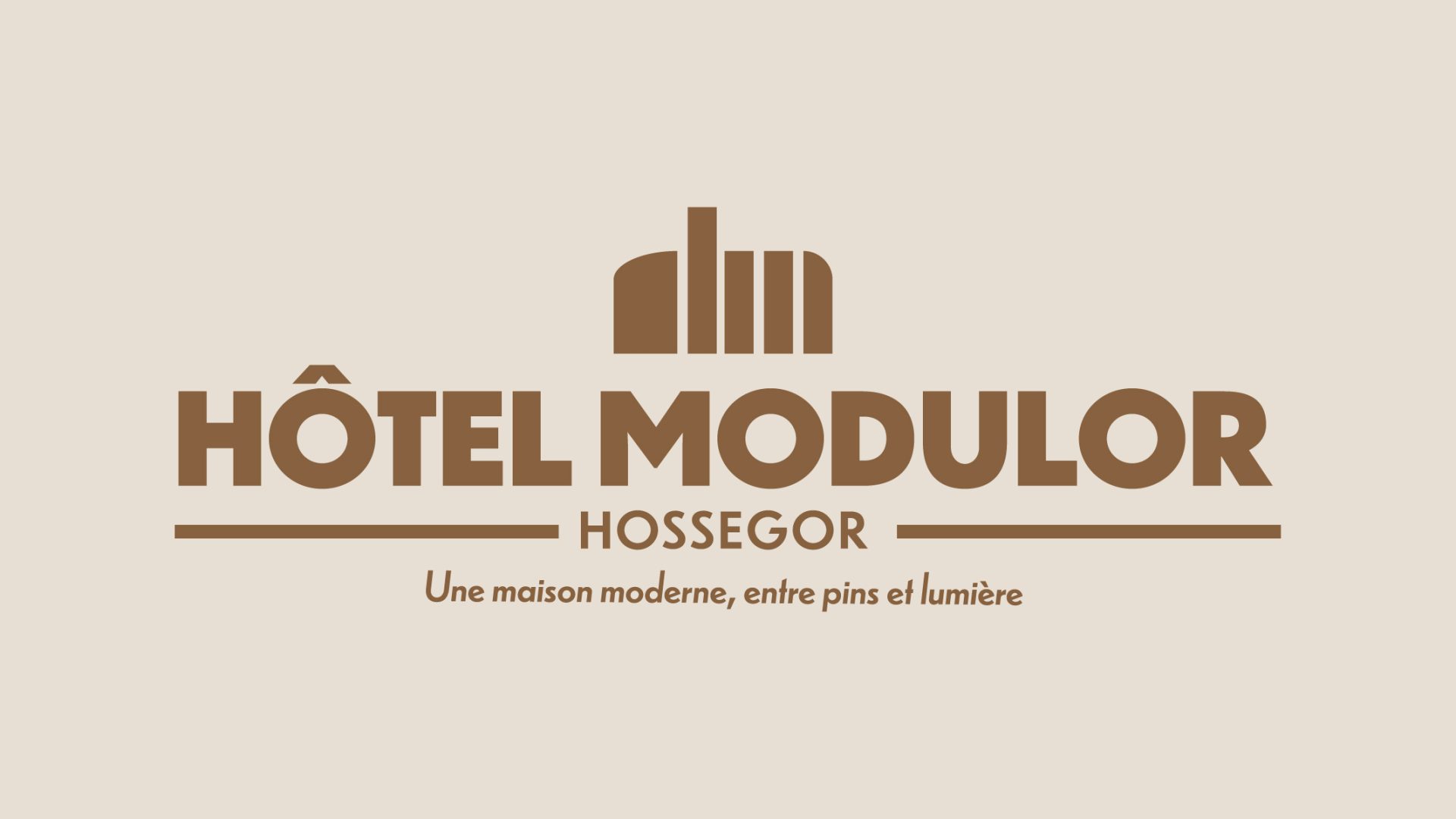 Identité Visuelle hôtel Modulor par le studio de graphisme Rhoedaé au Pays Basque