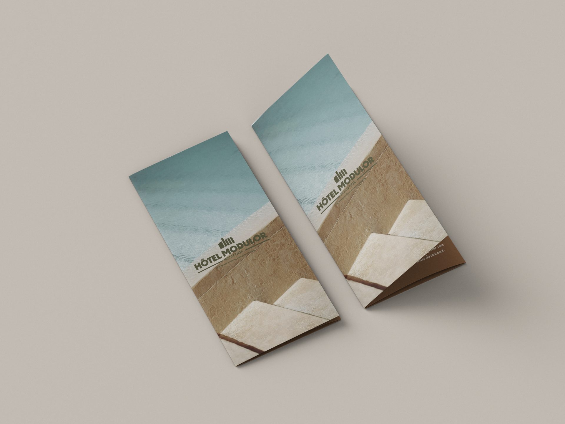 Identité Visuelle hôtel Modulor par le studio de graphisme Rhoedaé au Pays Basque